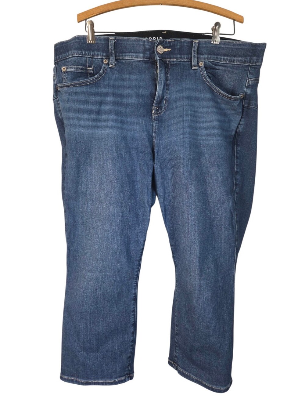 Torrid Size 20 Crop Bombshell Skinny Premium Stretch Denim Jeans